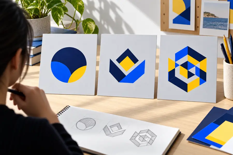 Première image d’exemple pour évaluer la complexité visuelle d’un concept de logo